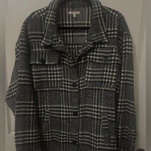 Maurice’s Black and White Houndstooth Jacket